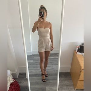Topshop Petite Cream Romper